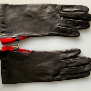VINTAGE BLACK LEATHER GLOVES